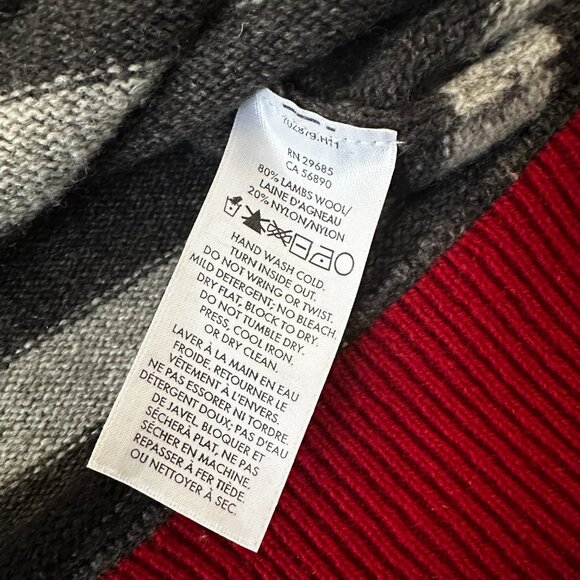 Pendleton Sweater Cardigan Jacket Lambs Wool Zip Up Women's MEDIUM - Picture 6 of 6